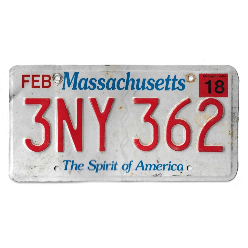 2018 MASSACHUSETTS 3NY362