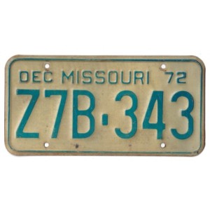 1972 MISSOURI Z7B343