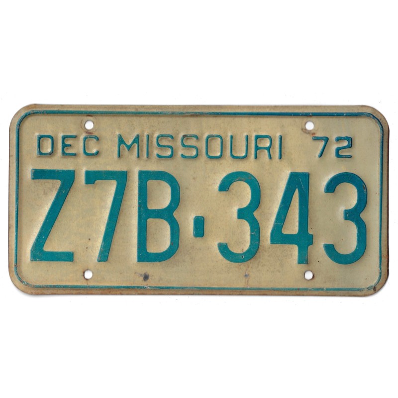 1972 MISSOURI Z7B343