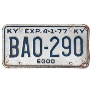 1977 KENTUCKY BA0290