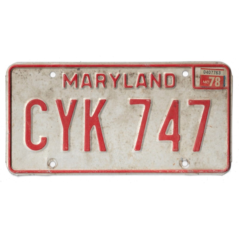 1978 MARYLAND CYK 747