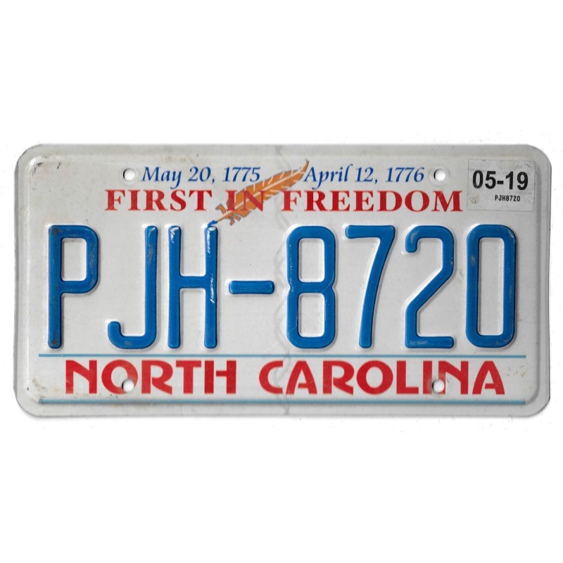 NORTH CAROLINA PJH 8720