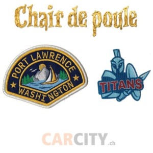 Chair de Poule 2 x Patch Original Titans Port Lawrence TV Prop