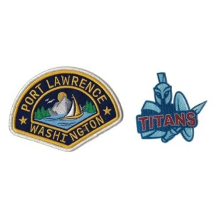Chair de Poule 2 x Patch Original Titans Port Lawrence TV Prop
