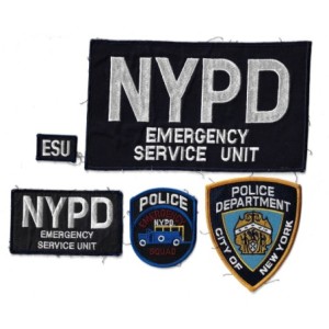21 BRIDGES Chadwick Boseman NYPD 5X patches accessoire de film original