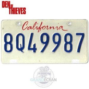 DEN OF THIEVES Gerard Butler Ford F-150 License Plate Movie Prop
