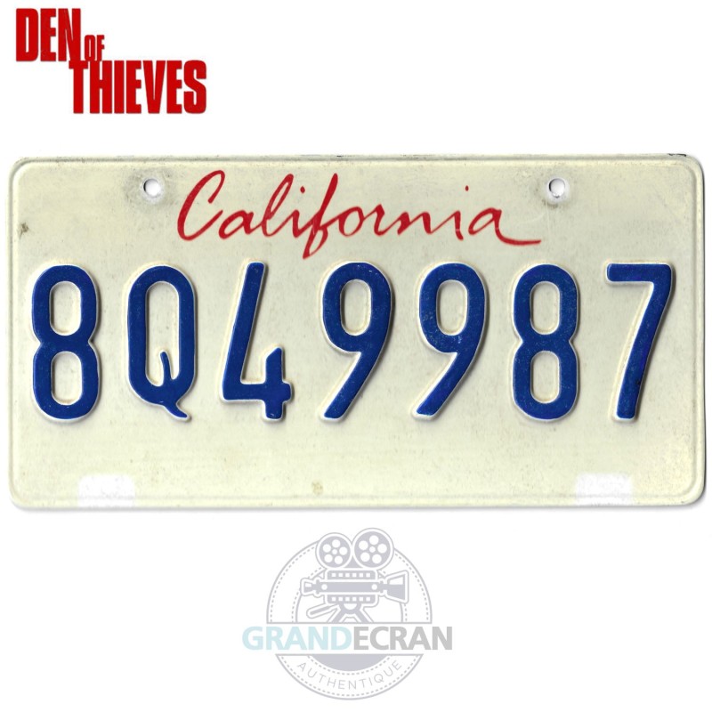 DEN OF THIEVES Gerard Butler Ford F-150 License Plate Movie Prop