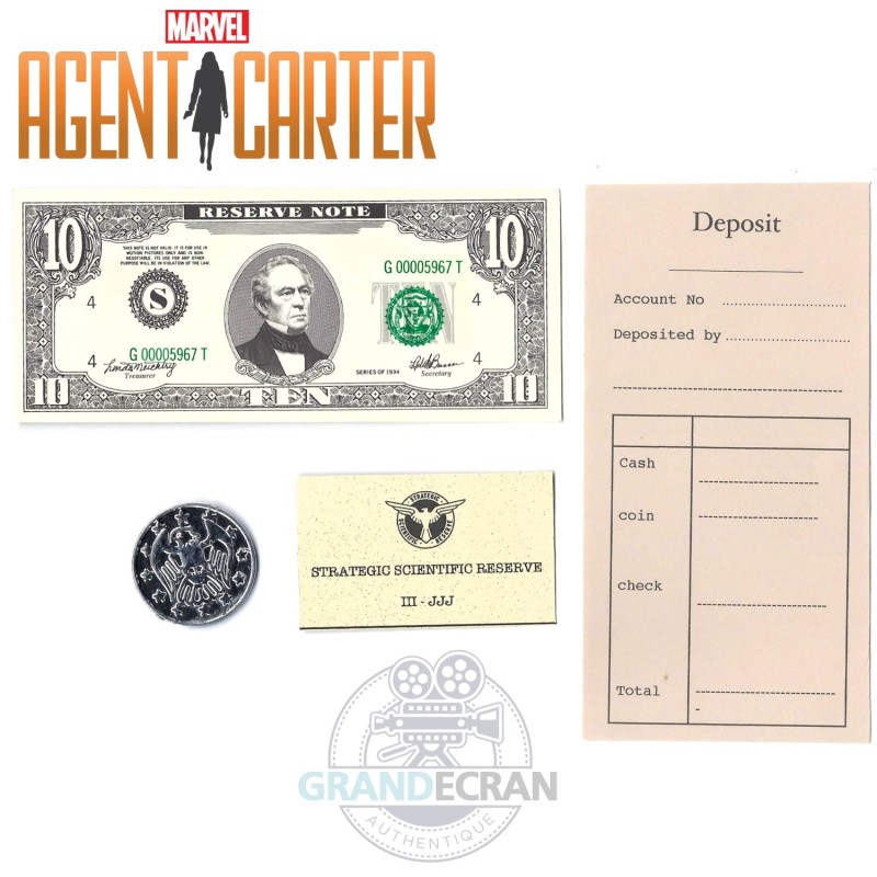 AGENT CARTER Bank Set of Props SSR Sheet S02E01 Original Prop