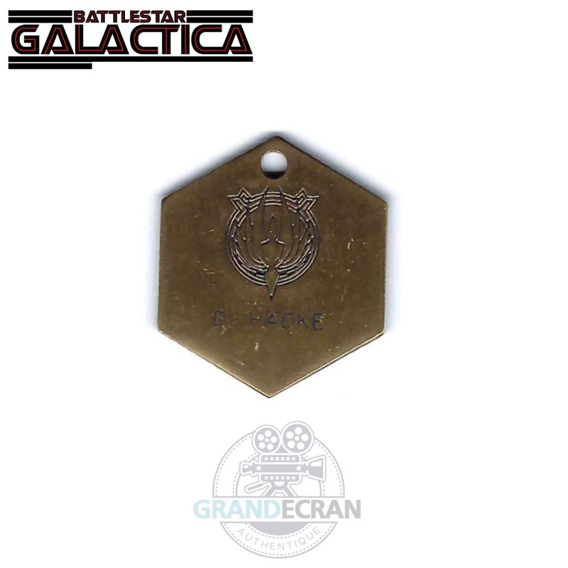 BATTLESTAR GALACTICA Hadke Dog Tag Screen Used Original TV Prop
