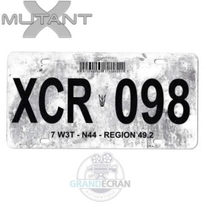 MUTANT X Marvel TV Series License Plate TV Prop