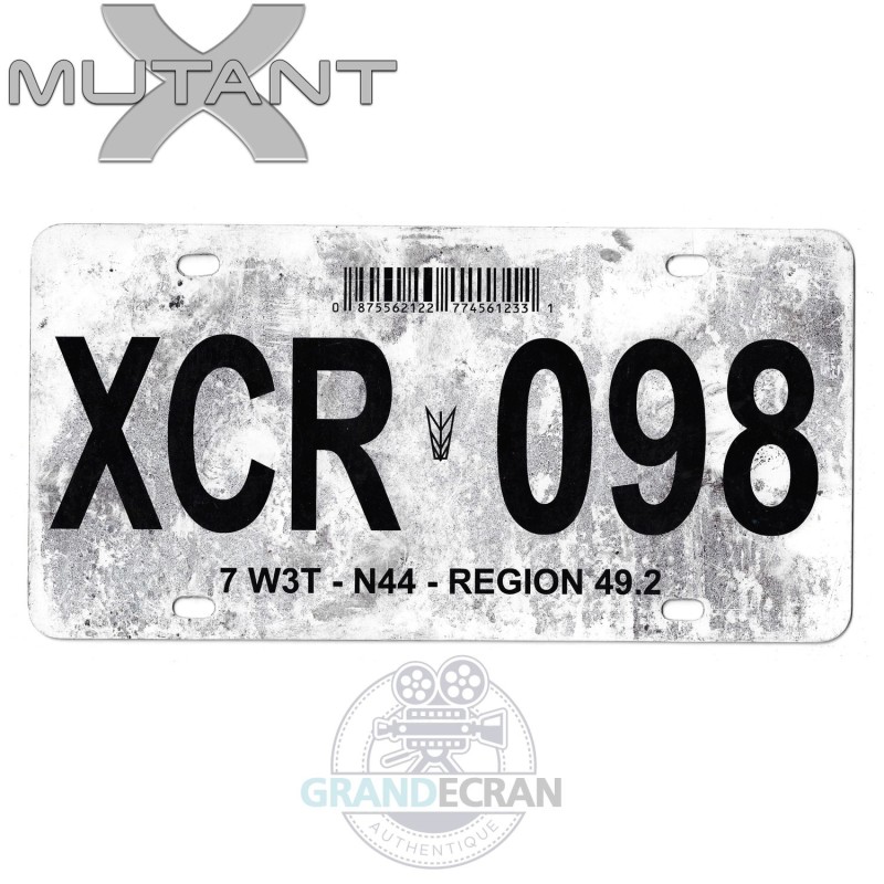 MUTANT X Marvel TV Series License Plate TV Prop