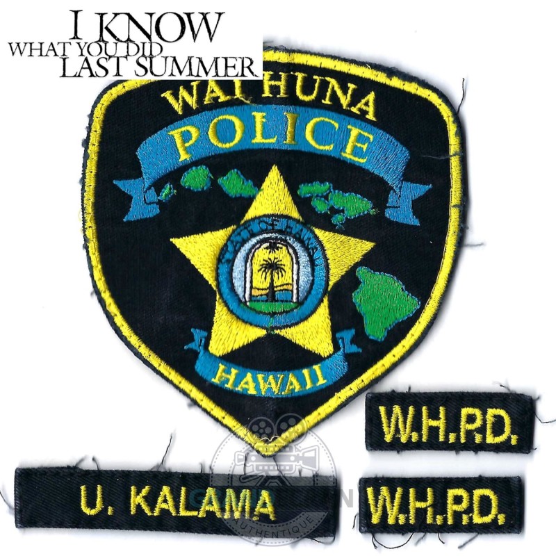 I KNOW WHAT YOU DID LAST SUMMER TV Series Hawaii Kalama Police Patch Prop