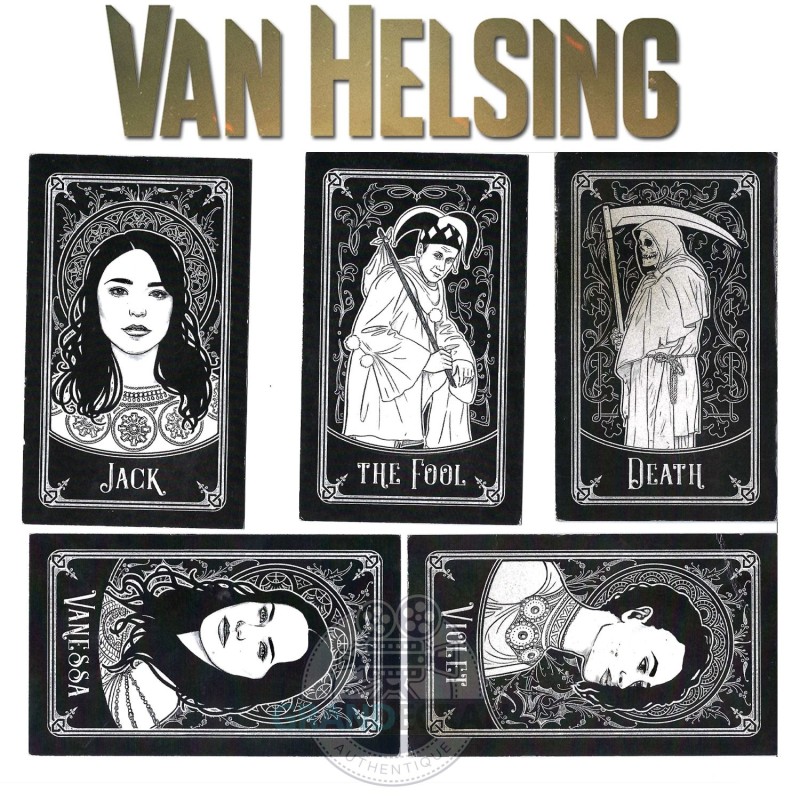 VAN HELSING Tarot Cards Set of 5 TV Series Original Prop