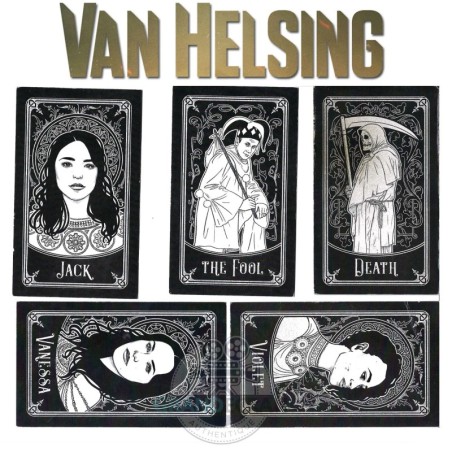 VAN HELSING Tarot Cards Set of 5 TV Series Original Prop