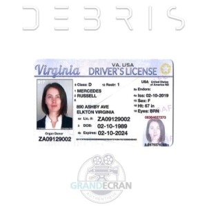 DEBRIS Mercedes Driver License S01E13 Original TV Series Prop