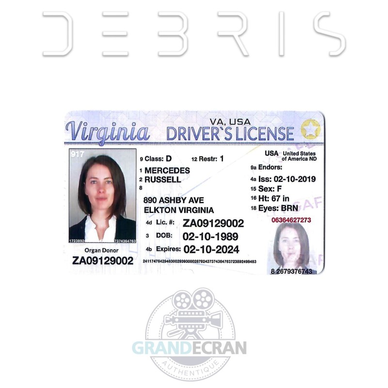 DEBRIS Mercedes Driver License S01E13 Original TV Series Prop