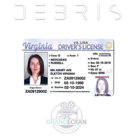 DEBRIS Mercedes Driver License S01E13 Original TV Series Prop