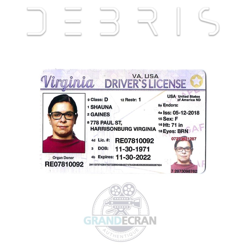 DEBRIS Shauna Driver License S01E13 Original TV Series Prop