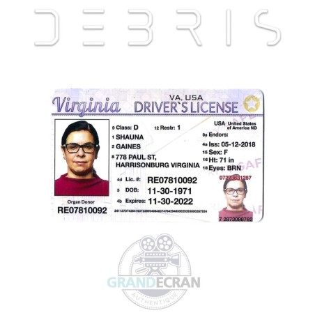 DEBRIS Shauna Driver License S01E13 Original TV Series Prop