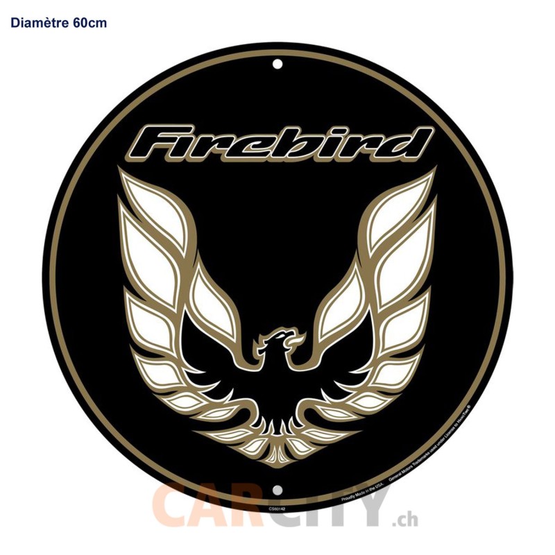 Enseigne Pontiac FireBird 60cm