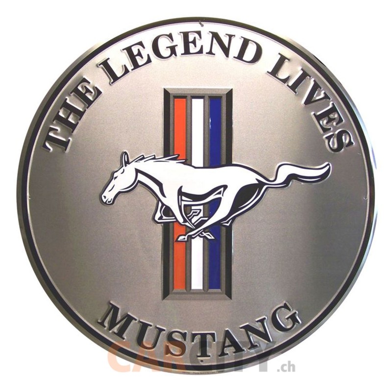Enseigne Ford Mustang Legend Lives 60cm
