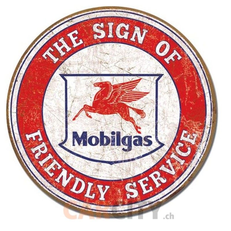 Enseigne Mobilgas 30cm