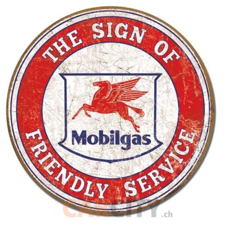 Enseigne Mobilgas 30cm