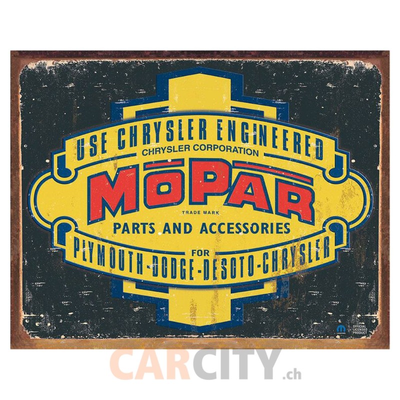 Enseigne Mopar Parts 41x32cm