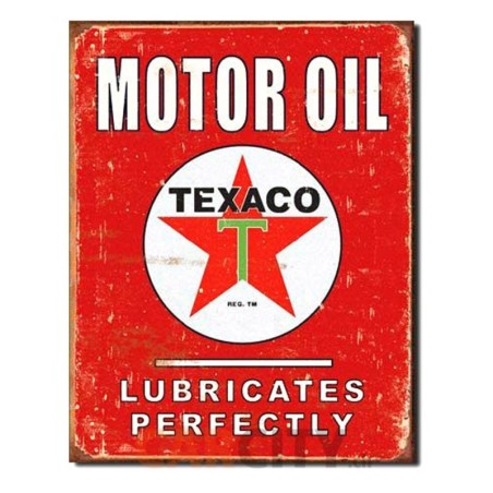 Enseigne Texaco OIL 41x32cm