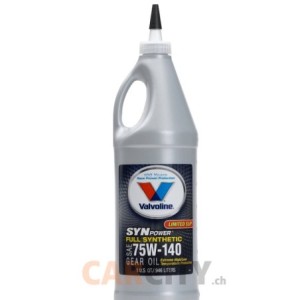 VALVOLINE VV982 (SAE 75W-140) Synpower Huile pour engrenages SAE 75W-140 100 % synthétique - 1 quart