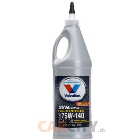 VALVOLINE VV982 (SAE 75W-140) Synpower Huile pour engrenages SAE 75W-140 100 % synthétique - 1 quart