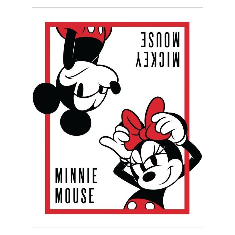 Panneau métal Mickey Minnie