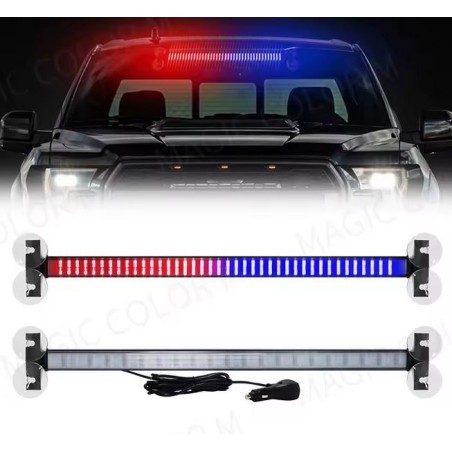 LED Strobe Police Lights For Auto Emergency Grill Warning Lamp 80 led