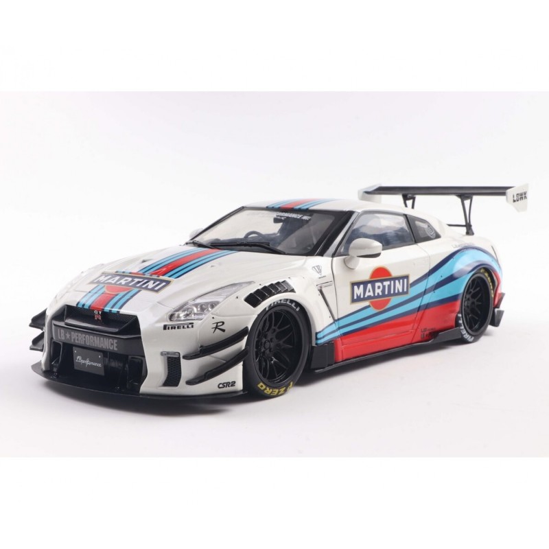 1:18 Nissan GT-R W/LIBERTY Matrini white