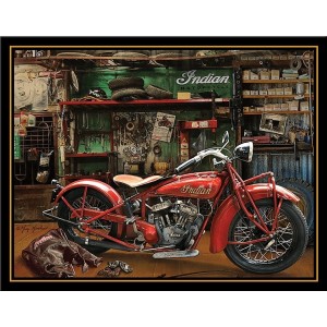 Indian Motorcycle Metal Sign  41x32cm