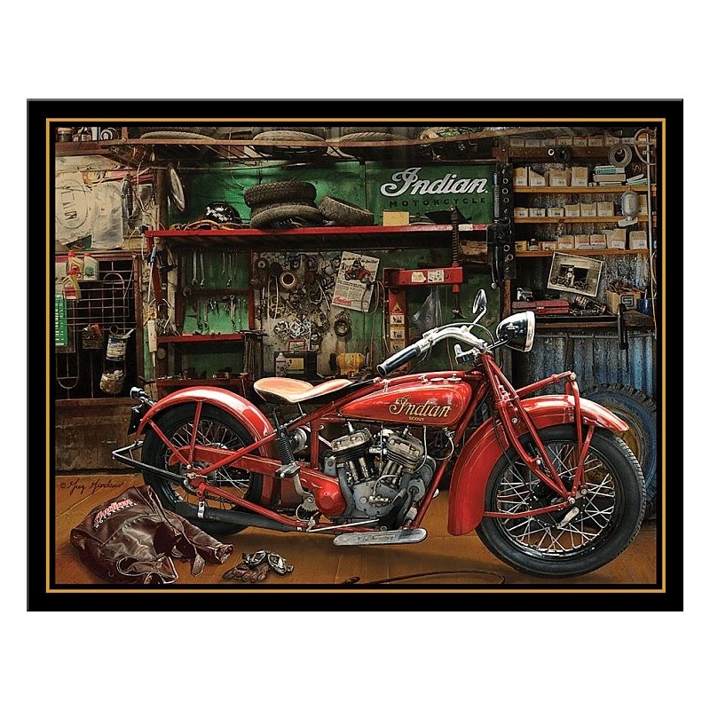 Indian Motorcycle Metal Sign  41x32cm