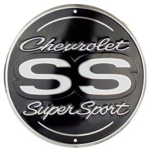 Chevy Super Sport Round Sign 30cm