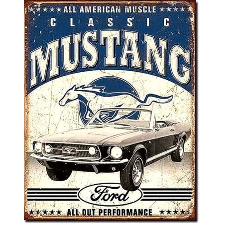 Ford Classic Mustang Metal Tin Sign 31x41cm