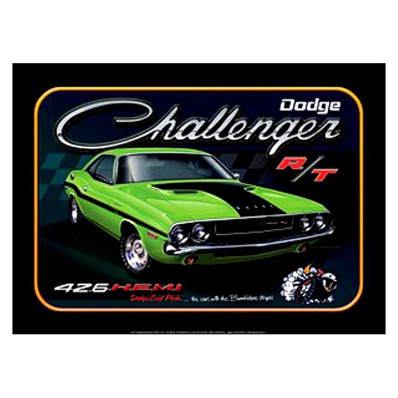 Dodge Challenger R/T Metal Sign 31x41cm