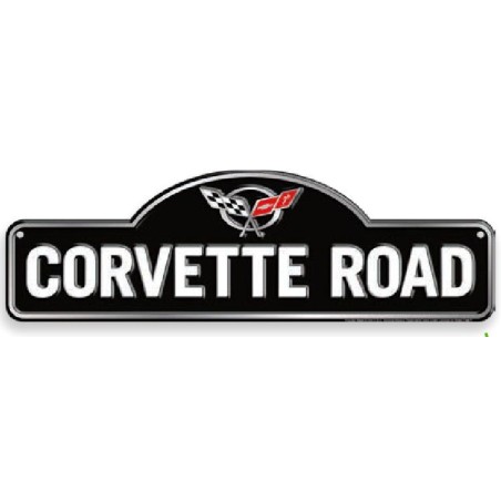 Chevy Corvette Road Sign  15x45cm