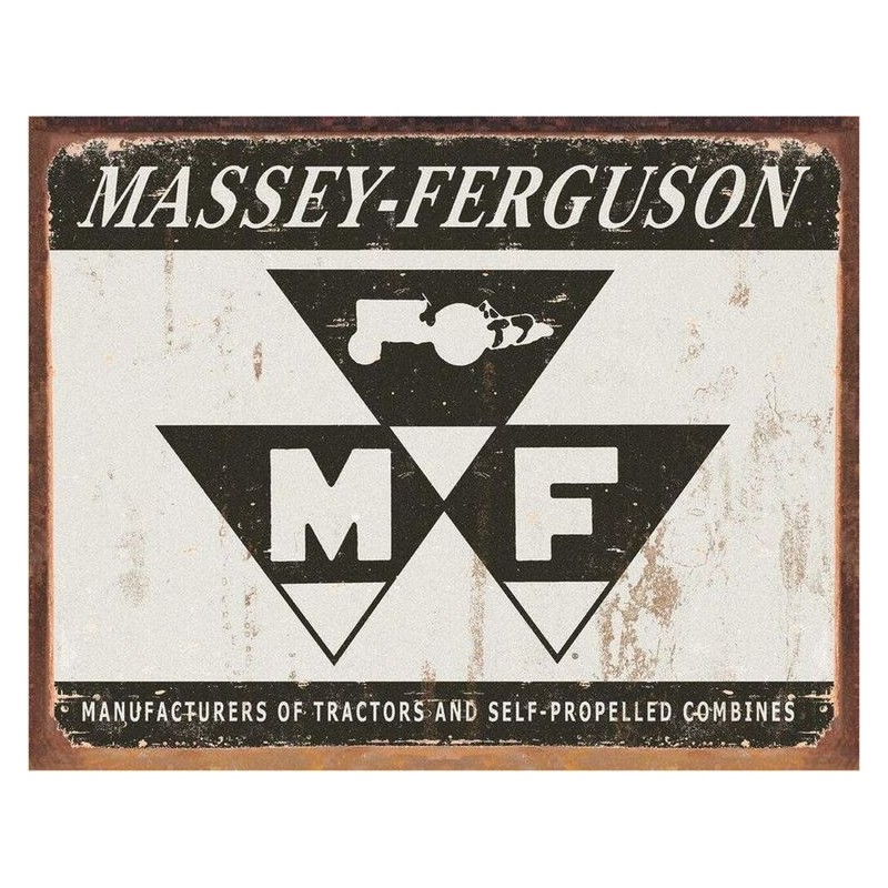 Massey Ferguson Logo Metal Signn 31x41cm