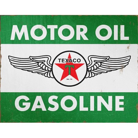 Texaco Oil and Gas Metal Sign 31x41cm