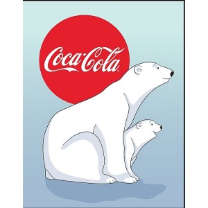Coke - Mama Bear Metal Sign 31x41cm