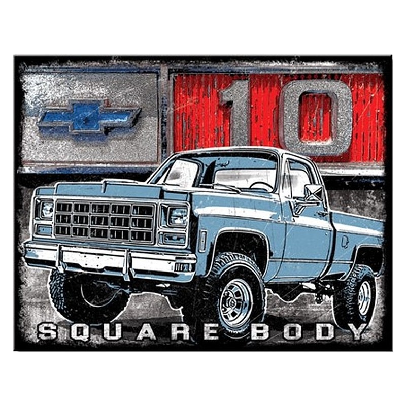 Chevrolet C10 Square body Metal Sign 31x41cm