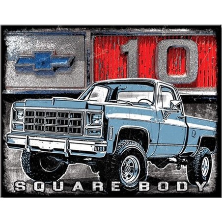 Chevrolet C10 Square body Metal Sign 31x41cm