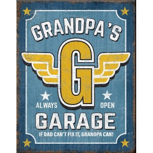 Grandpa's Metal Sign 31x41cm