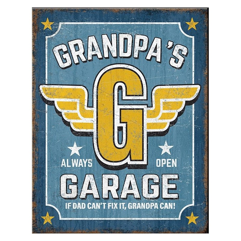 Grandpa's Metal Sign 31x41cm