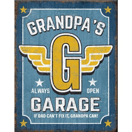 Grandpa's Metal Sign 31x41cm