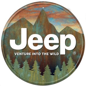 Jeep Venture Round Sign 30cm