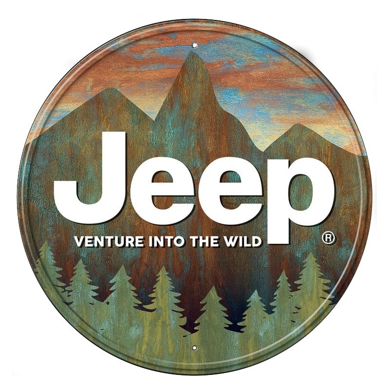 Jeep Venture Round Sign 30cm